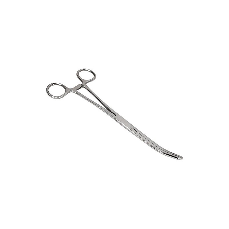 HTS 161C8 8" Curved Stainless Steel Locking Hemostat
