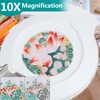 10X Magnifying Glass with Light, NUEYiO 2200 Lumens Stepless Dimmable