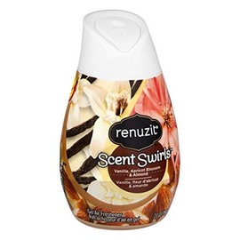 Renuzit Gel Solid Air Freshener Cone, Vanilla, Apricot Blossom, & Almond, 7 OZ (Pack of 12)