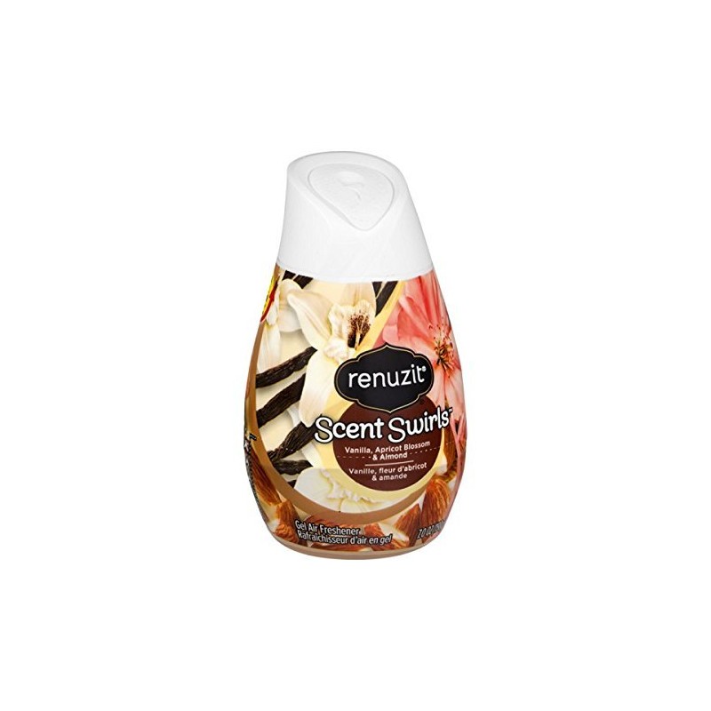 Renuzit Gel Solid Air Freshener Cone, Vanilla, Apricot Blossom, &