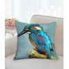 The Beach Stop Decorative Colourful Tropical Blue Kingfisher Bird Scatter