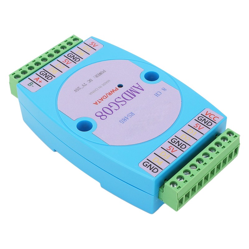 Temperature Data Acquisition Module 8CH Collection Logger RS485 DC7‑25V for