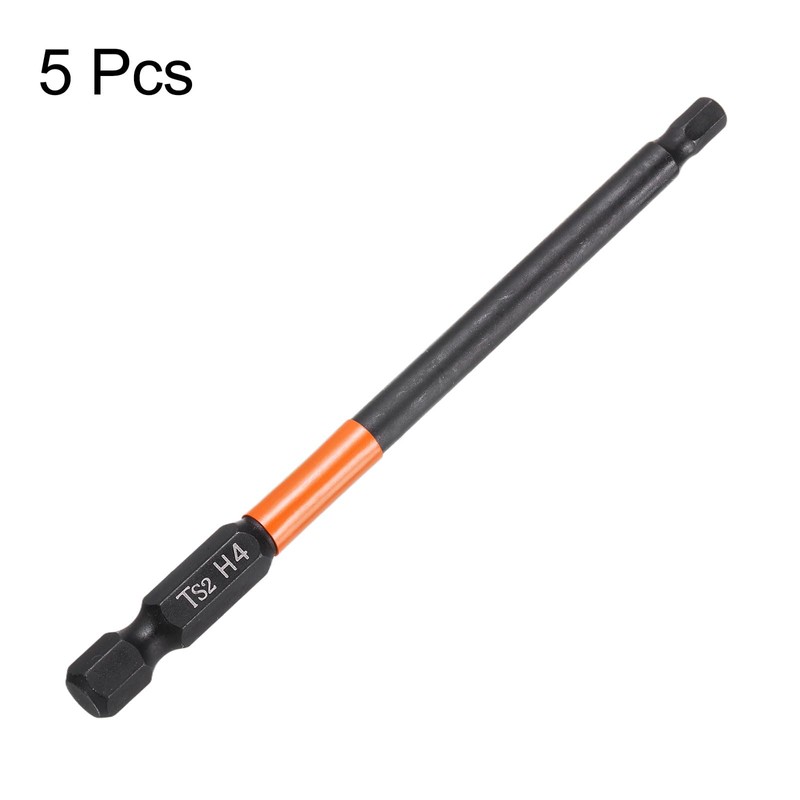HARFINGTON 5pcs H4 Hex Head Drill Bit Wrench 4mm Metric