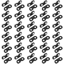 NQEUEPN 30 Sets 3/8 (0.375") Chainsaw Master Chain Repair Links Connector, Stainless Steel Saw Chain Repair Kits for Joining 050&058 Chainsaw Chain Preset Tie Straps and Rivets Parts Accessories