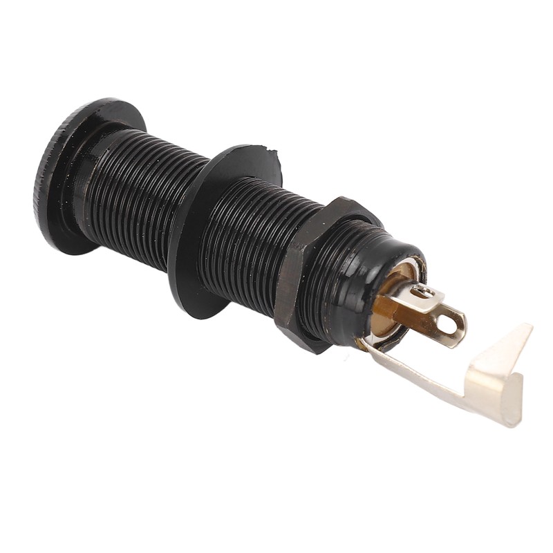 Guitar End Pin Jack Socket Threaded Metal 6.35mm for Bass