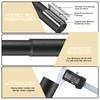 Lwiiom Heavy Duty Double Curtain Rod with Palm Leaves Finials