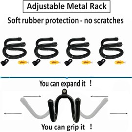 pmsanzay 4Pack Mini Wall-Mounted Sword Stand Display Rack,Sword Holder,Sword Hook,Sword Hanger Bracket - Sturdy yet flexible enough to fit blades of any size and style - No Sword