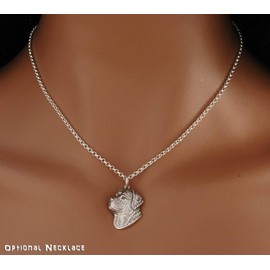 Solid Sterling Silver ROTTWEILER (Rotty) Dog Pendant & Optional Necklace (Handmade UK)