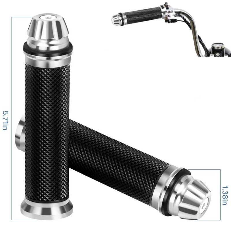 Bike Grip Left and Right Set Aluminum Bar End 0.9