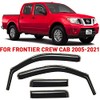 Voron Glass in-Channel Extra Durable Rain Guards for Trucks Nissan Frontier 2005-2021 Crew Cab, Window Deflectors, Vent Window Visors, 4 Pieces-220108