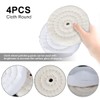 Polishing Wheel 4 Inch,Reusable Buffing Wheels Kit Cloth Polishing Mop