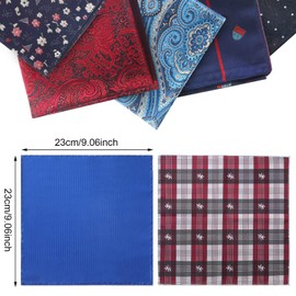 52 Pcs Pocket Squares for Men Soft Silk Handkerchiefs for Suit Accessories Wedding Business Banquet 9.06 x 9.06'', 52 Styles(Classic)