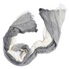 NIKA Men's Scarf, Large Stole, Unisex, Cotton, Linen, Striped, Gauze,