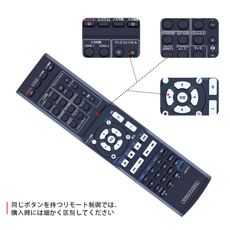 CLVIZCXOM AXD7577 for Pioneer Pioneer Remote Control HT-SB300