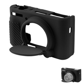 SX730 SX740 Kameratasche, Schlanke Silikon Kameratasche Weich Kamera-Schutzhülle Digitalkamera Tasche Kompatibel mit Canon PowerShot SX740 SX730 HS Kamera (Schwarz)