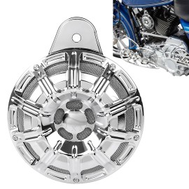 Unbranded Chrome CNC Aluminum Speaker Horn Cover For Harley Touring Dyna Sportster Fat Boy
