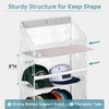 AOODA Clear Over the Door Hat Racks for Baseball Caps,