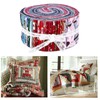 72 Pieces Jelly Fabric Roll 2.5 Inch Roll up Fabric