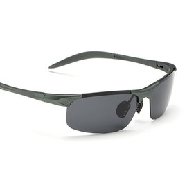 Polarized Cycling Sunglasses, UV Protection Safety Glasses Anti-Glare Safety Glasses for Men Women Outdoor Work and Sports (Grey Frame, Grey Lens)