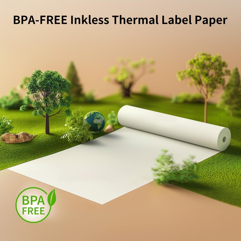 Gloryang Thermal Printer Paper 8.5''x11'' US Letter Size, Thermal Paper