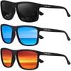 Arjien Polarized Sunglasses for Men UV400 Protection Square Mens Sun