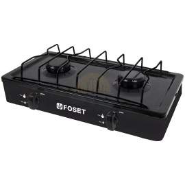 Foset PAGA-2N 2-burner rim gas grill, black