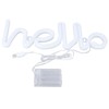LED Neon Sign Hello Letters Neon Light Wall Decor for