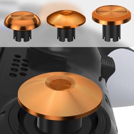 Stick Caps for Gaming Controllers, Aluminium Alloy Analog Thumbsticks Joystick Accessories with Textured Grips for Custom Edge Controllers, Assorted Heights & Shapes