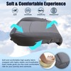 SecosAutoparts Driver Side Bottom Replacement Cloth Seat Cover Gray Compatible