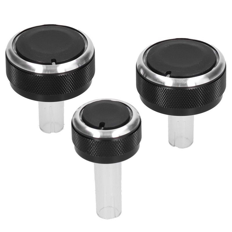 3PCS Car Air Conditioner Switch Climate Controller Knob Replacement for