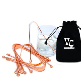 Wonder Care – 100 % Kupfer-Zungenschaber/Reiniger, ayurvedisch, anti-bakteriell für optimale Mundhygiene (3 Stück)