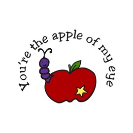 CafePress Youre The Apple of My Eye Memory Keepsake Jewelry Box, 5"x5"x3.75"