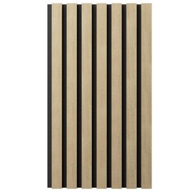 Ekena Millwork AcoustixPro Noise Cancelling Traditional Medium Slat Wall Panel 11"W x 94 1/2"H, Antique White (2 Pack)