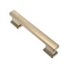 Alzassbg 10 Pack Brushed Antique Brass Cabinet Pulls, 3-3/4 Inch(96mm)