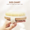 2 Pack Dry Brushing Body Brush for Lymphatic Natural Bristle