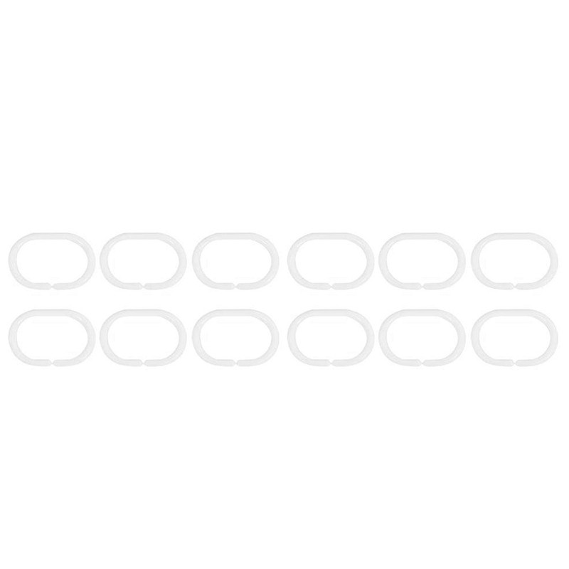 Shower Curtain Set Waterproof Hanging Bath Curtain with Rings Bathroom