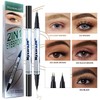 NyxaraJH 2-in-1 Eyebrow Pen, Dual Tip Precision Brow Liner with