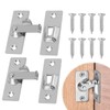 90 Degree Right Angle Door Lock Hasp Latch - Stainless