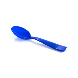 Kimmel Mocha Spoon, Children's Spoon, Espresso Spoon, Small, Pack of 6, Reusable, Plastic, Blue