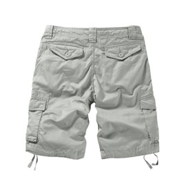 Match Men's Twill Comfort Cargo Short Without Belt #S3612 (Label Size XL/34 (US 32), Light Gray)