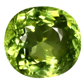 1.76 ct OVAL CUT (8 X 7 mm) MOZAMBIQUE GREEN TOURMALINE NATURAL LOOSE GEMSTONE