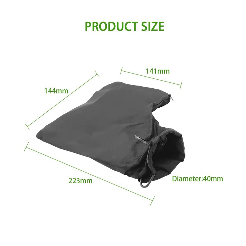 Kuskins 2Pcs Miter Saw Dust Bag Black for 255 Model