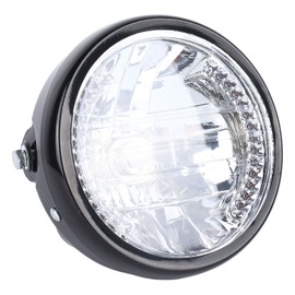 Motorcycle Headlight Universal Rugged LED 7 Inch Headlamp Bulb Day Or Night Bright Front Light