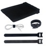 SUTOUG 60PCS 6 Inch Reusable Cable Ties Black, Adjustable Cable