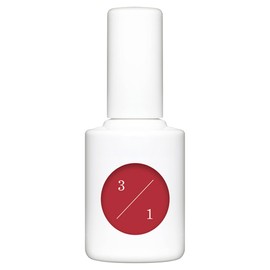 uka Nail Color, Red Study One, 3/1, 0.3 fl oz (10 ml), Polish, Self-Nail, Quick Drying, Long Lasting, Transparent, Solid Color