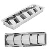 Marine Louvered Vent, 5 Slots Boat Rectangle Stainless Steel Louvered