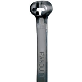 pandouitto Stainless Nail Locking Nylon Cable Ties, Natural, Weather Resistant Black BT Series