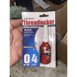 ESKONKE Blue Threadlocker M-242 Medium Strength 0.4 Oz12 ml Lock Tight & Seal Fastene