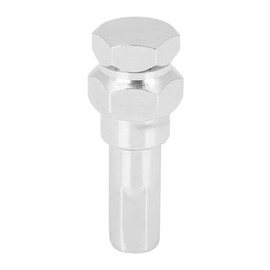 X AUTOHAUX Chrome 6 Point Sided 12mm Hex Tuner Key Wheel Rim Lug Nut Socket Adapter Tool