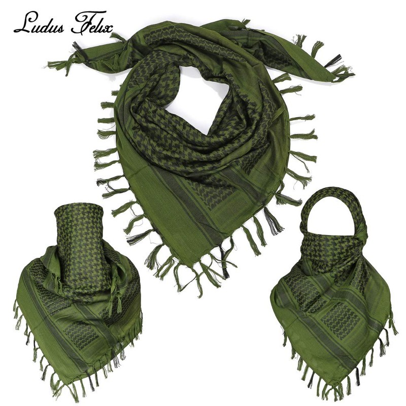 Ludus Felix Afghan Stole Shemag Scarf, Military Survival Game, Large,
